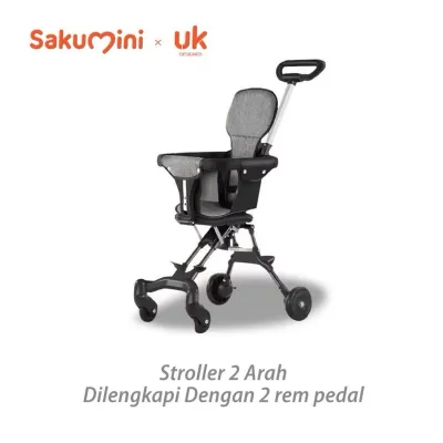 Sakumini Stroller Portable Foldable Kereta Dorong Lipat Anak Bayi Travelling Mudik Naik Pesawat Kado Lahiran Gift Birthday Hadiah