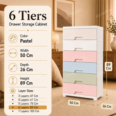 AyosBay Durabox Cabinet Drawer Organizer Clothes Storage Cabinet With Wheels Storage Box Wardrobe Organisers