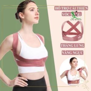 Đai chống gù lưng đai lưng chống gù vô hình dây đeo chống gù cao cấp định hình cột sống cố định lưng - Happy Life 4U