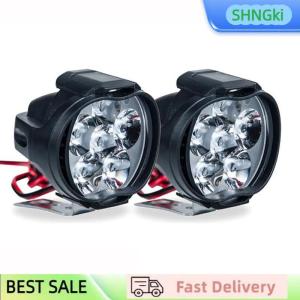 SHNGki 1 LED Motorcycle Headlight White Super Bright 6 LED Work Spotlight