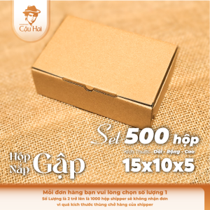 Set 400 - 500 hộp carton 15x10x5 - 18x12x4