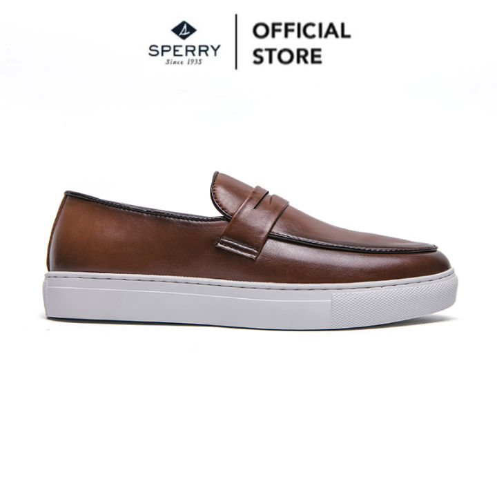 Sperry men s cabo ii penny loafer brown lazada