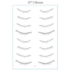 STICKER TATTO Eyebrow Tatto Alis 4d Stiker Waterproof | Stiker Tato Bulu Mata Bagian Bawah Tahan Air YUONE