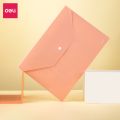 Túi file đựng tài liệu A4 Deli nhiều màu, my clear bag bìa đựng tài liệu văn phòng phẩm lưu trữ hồ sơ giấy tờ - PP301. 