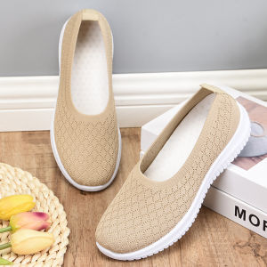 Korean Fashion Lightweight Shoes For Women On Sale Low Cut Round Top Casual Mesh Shoes For Female