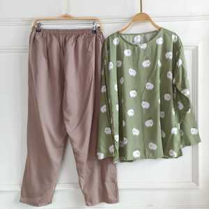Urban Ease Baby Doll Baju Tidur Panjang Wanita Muslim Rayon Premium