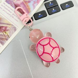 Kawaii Sanrio Luminous Turtle Key Chain Cartoon Hello Kitty Kuromi Cinnamoroll Backpack Pendant Night Glow Keychains Jewelry Gifts