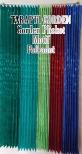 Gorden plisket motif polkadot bonita kawat S