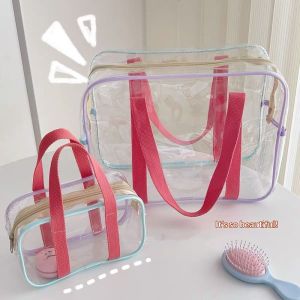 C & K  Túi đựng đồ trong suốt chống nước PVC đa năng cho quần áo mỹ phẩm và đồ dùng trẻ em – lý tưởng cho đi biển bơi lội và sử dụng hàng ngày