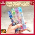 KERTAS BINTANG FOLDING PAPER BINTANG KERTAS ORIGAMI BINTANG PAKET KERTAS LIPAT BINTANG IMUT KADO KERTAS BINTANG LUCU READY COD. 