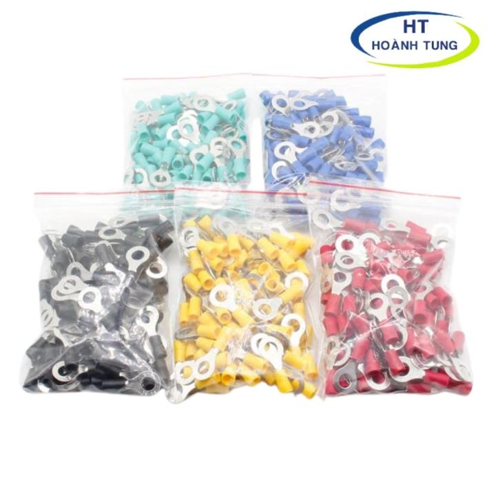 Đầu cose tròn RV2-6 (túi 100 cái) chất liệu đồng vàng dẫn điện tốt, đầu ...