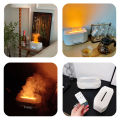 Flame Humidifier เครื่องอโรม่า & ลำโพง & นาฬิกา ความจุ 400ml เครื่องพ่นไอน้ำ ทำความชื้นในอากาศ สปา ผ่อนคลาย Aroma Diffuser ตกแต่งบ้าน สร้างบรรยากาศ. 