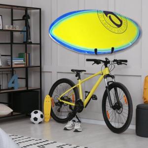 Wall Mount Snowboard Storage Rack Skateboard Display Rack Wall Hanger Adjustable Home Wall Mount Surfboard Storage Rack
