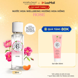 Nước hoa Wellbeing hương hoa hồng Roger&Gallet Rose 30ml