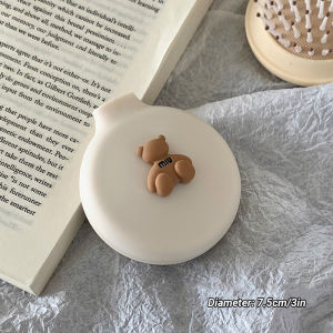 Brown bear comb for kids and mirror compact handy folding aircombs  Hair Combs Styling Tool Anti Static