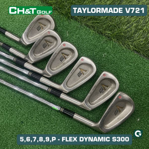 Bộ gậy golf sắt nam Taylormade V721 6 cây 56789P Flex Dynamic gold S300