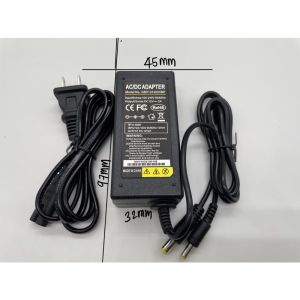 Adapter 12V 2A  2000ma  ( ตัวใหญ่) (แบบ2หัวในตัวเดียวกัน 2.1  / 1.7)