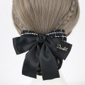 Fashion Ribbon Plaid Hairgrips Crochet Bun Net Nurse's Bow Spring Clips Office Lady Bow Tie Hair Accessories. 