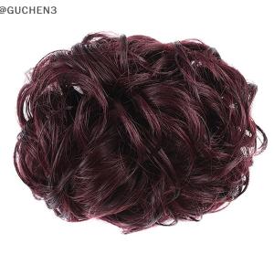 GUCHEN3🦋 Hoa nụ đầu tóc giả Claw clip trong hairpiece đối với phụ nữ lộn xộn xoăn ngắn tổng hợp tóc mở rộng chignon Donut con lăn