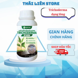 (Chai 500ml) Chế phẩm nấm đối kháng Trichoderma SFARM dạng lỏng giúp cây bung rễ mạnh bảo vệ cây trồng và cải tạo đất