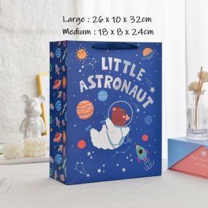 Paper Bag Astronot | Goodie Bag | Tas Souvenir | Tas Ulang Tahun | Tas Kado