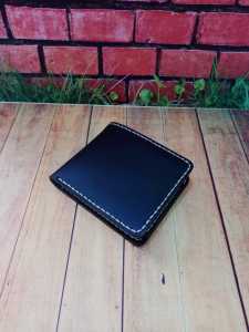 Dompet Kulit Asli Garut Full Handmade (Sulam) / Mini Bifold