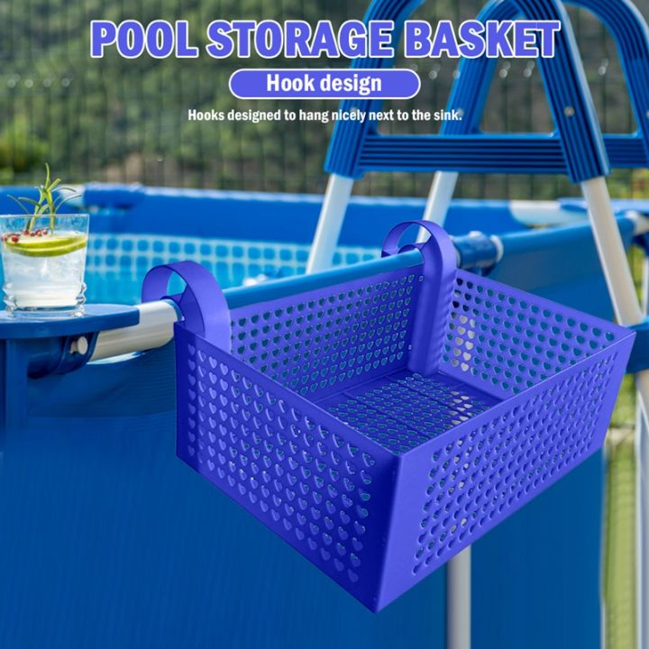 thumbnail image 2 of Pool Storage Bag With Mesh Pockets - 24x20 Inch Hanging Organizer For Pool Toys & Accessories 2 of 9