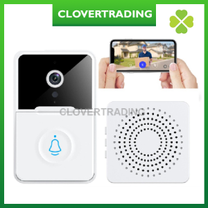 X3 Smart Door bell wireless WiFi Camera Door Bell for Home Monitor Digital Visual Intercom Infrared night vision Waterproof voice change function rechargeable battery doorbell permanent loceng rumah tanpa wayar free cloud storage