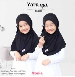 Monia Yara M (3-6 th) Monia Hijab instan anak | Jilbab instan anak perempuan bahan Jersey premium Monia Hijab