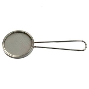 Lab Grade Metal Mesh Sieve With Comfortable Grip For Cell Separation And Chemicals Experiments Ergonomic Handle Strainer