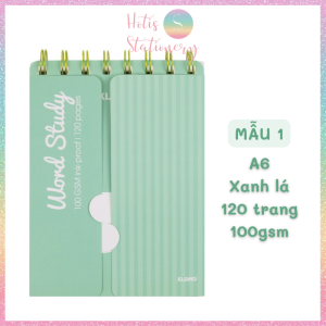 HOTIS Sổ học từ vựng Word Study KLong A6 - 120 trang