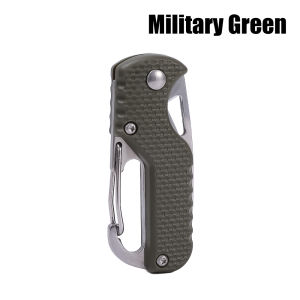 Portable Multifunctional Keychain Stainless Open Express Parcel Strap Cutter Emergency Survival Tool Carry-on Unpacking Box Opener for Outdoor Camping