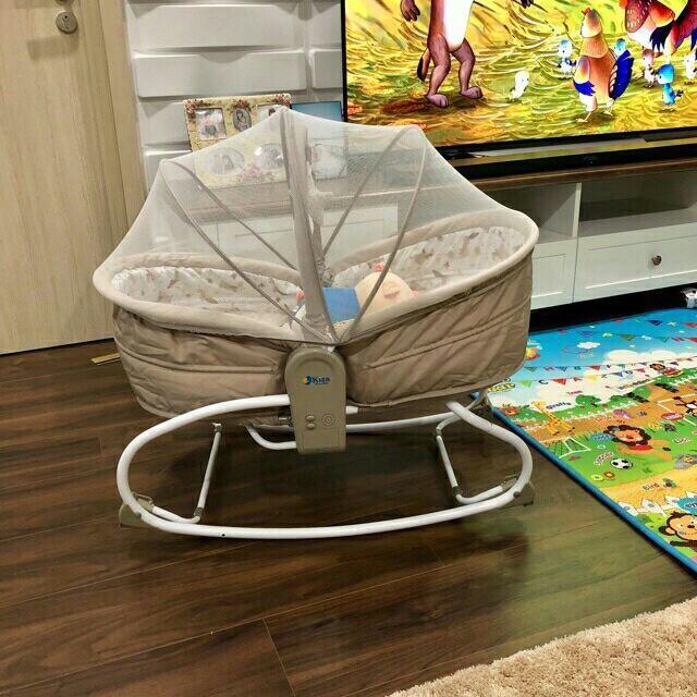 Nôi ghế rung 3 in 1 kiêm bập bênh Kiza (Kids Plaza Crown 3 in 1)