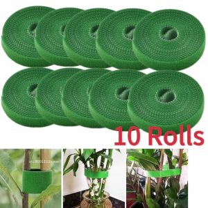 ZEEMIN 10/1M Nylon Plant Ties Plant Bandage Hook Tie Loop Adjustable Plant Support Reusable Fastener Tape for Home Garden Accessories