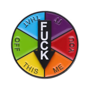 5 Style Coloured Rotating Compass Enamel Pins Custom Formal Nightcap Brooches Bag Lapel Pin Badge Jewelry Gift for Women Men