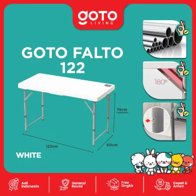 Goto Falto Meja Makan Lipat Camping Table Portable Outdoor Indoor