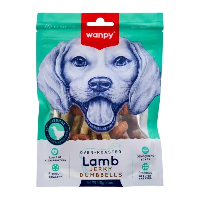 Wanpy Oven-Roasted Lamb Jerky Dumbell 100g