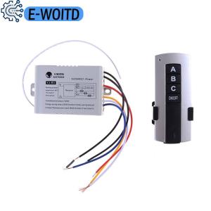E-WOITD 3 Channel Wireless Remote Control Switch Digital Remote Control Switch