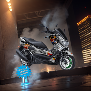 BISA COD DECAL STIKER DECAL FULL BODY VARIASI 5112 LUFFY ONE PIECE YAMAHA NMAX OLD