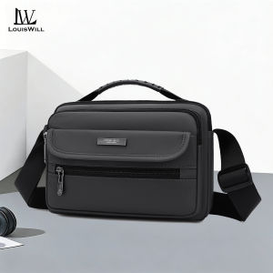 LouisWill Mens Shoulder Bag Handbag Waterproof Messenger Bag Phone Bag Outdoor Casual Bag Travel Bag Business Bag Large Capacity Cross Body Bag Lightweight Bag Leisure Sport Street Bag