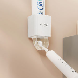 ASWEI Toothbrush Holder Rack with Cups Toothpaste Dispenser Bathroom Wall Mounted Storage Rack