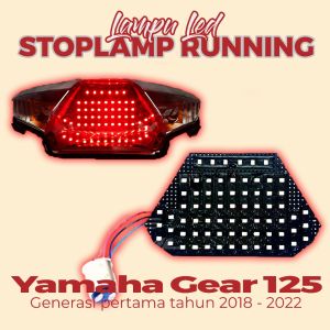 LAMPU STOPLAMP RUNNING GEAR 125 LAMPU REM BELAKANG GEAR 125 LAMPU REM BELAKANG MOTOR