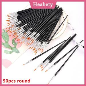 Heabety Sơn Bàn Chải Thiết Lập Nghệ Thuật Vòng Phẳng Tóc Nylon Tóc Sơn Bàn Chải Cho Dầu Acrylic Màu Nước Trẻ Em Nghệ Sĩ Người Mới Bắt Đầu Sinh Viên
