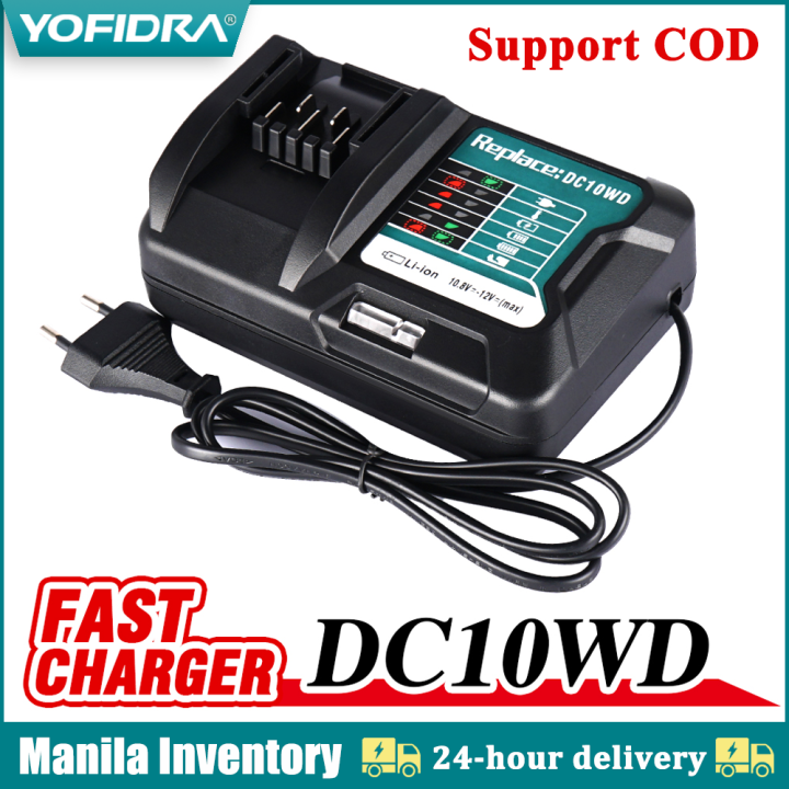 （Arrive within 3 days）Fast Battery Charger for Makita DC10WD / DC10SB / DC10WC / BL1015 / BL1016 / BL1021B / BL1041B 10.8V 12V LED Charger