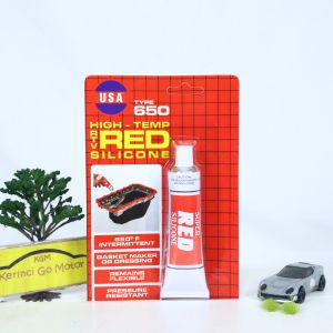 USA Merah 30gr Red Silicone RTV Lem Gasket Maker Perekat Besi Plastik Kaca Kayu High Temp 650F