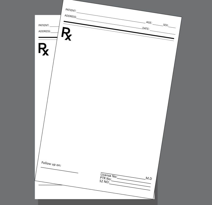 PRESCRIPTION PAD GENERIC PRINTING 70 GSM (BLACK AND WHITE ONLY) Lazada PH