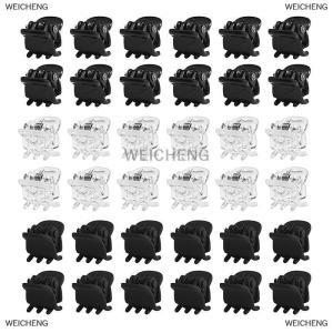 [COD] WEICHENG 10Pcs Lot Hair Claw Clips for Women 1.0 1.5cm Small Black Brown Transparent Plastic Mini Claws Kids Hair Styling Accessories
