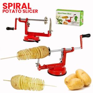 Spiral Potato Slicer Stainless Steel Carrot Twisted French Fry Cutter Alat Pemotong Kentang