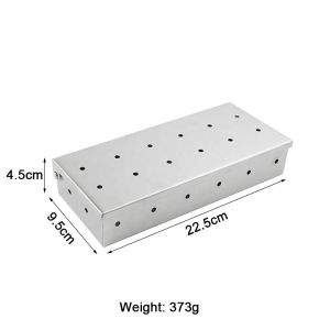BBQ Smoked Box Suitable for Barbecue Stove Wood Chips Stainless Steel Barbecue Tools