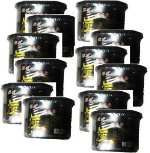Charcoal dry box 500ml 12pcs Home Dessicant Dry Box Moisture Absorber and Dehumidifier 500ml 230grams waredrobe cabinet Set of 12 (Charcoal)